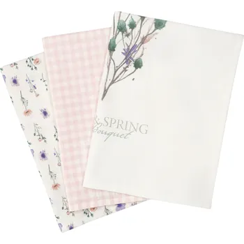 Utěrka LIVARNO® Kuchyňské utěrky, 50 x 70 cm, 3 kusy (světle růžová)