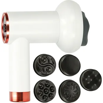 Masážní přístroj Bezdrátová masážní pistole 5v1 proti celulitidě a pro zpevnění těla