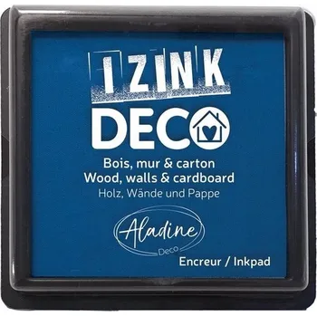 Dětské razítko Razítkovací polštářek Aladine Izink Deco - bleu marine, tm. modrá