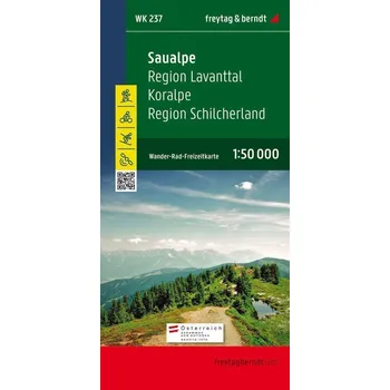 WK 237 Saualpe, oblast Lavanttal, Koralpe, oblast Schilcherland 1:50 000 / turistická mapa