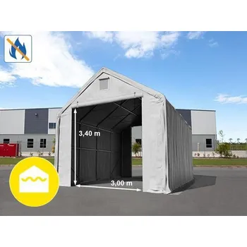 Přístřešek na auto Mobilní skladová hala 5x12m PVC 720HD Professional barva Šedá
