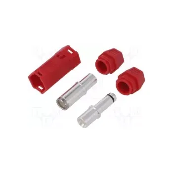 Elektrická zásuvka QS10H-F+M-RED