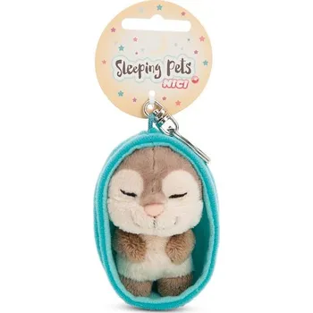 Peněženka NICI klíčenka spící Vydra 12 cm, modrý košík, GREEN