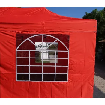 Zahradní stan Nůžkový pártystan 3x3m - ALU Standard barva Červená