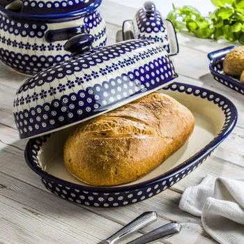 chlebník Chlebník Keramika Bolesławiec - dek. 166A (druhý druh)