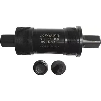 středové složení Středová osa Neco BSA, Fe, 4 hran, černá délka osy 68 / 122,5 mm