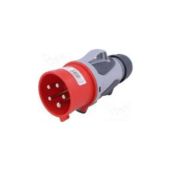 Elektrická zásuvka Konektor napájecí AC třífázové zástrčka vidlice 32A 400VAC