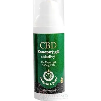Masážní přípravek Zdraví z pece CBD Konopný gel chladivý emulzní, mentolový 50 ml