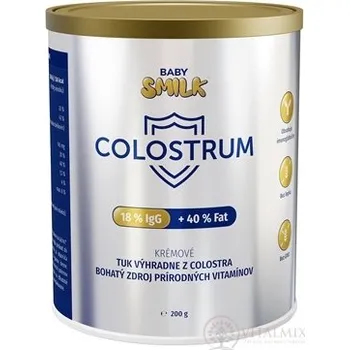 Kojenecká výživa BABYSMILK COLOSTRUM KRÉMOVÉ 18% lgG + 40% tuku prášek 200 g