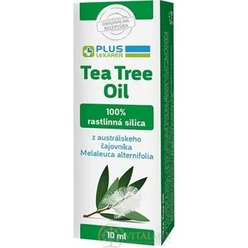 Masážní přípravek PLUS LÉKÁRNA Tea Tree Oil 100% rostlinná silice z čajovníku 10 ml