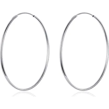 Náušnice Olivie Stříbrné náušnice 4 cm KRUHY 3640 Ag 925; ≤2,3 g.