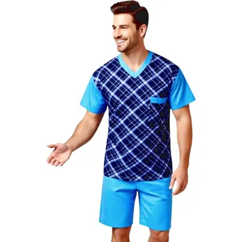 Pánské pyžamo Pánské Pyžamo Krátké FOLTÝN PK 551 Velikost: L