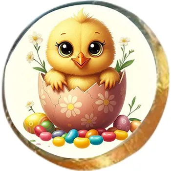 Čokoláda HEINDL - PISCHINGER , WIENER NOUGAT AUSTRIA PISCHINGER Vídeňský dortík KUŘÁTKO VE SKOŘÁPCE 17g