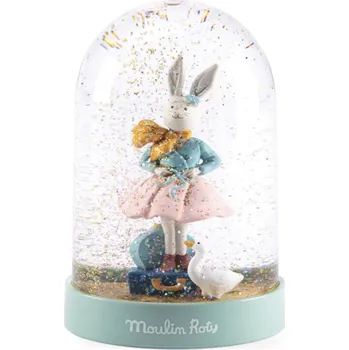 Vánoční dekorace MOULIN ROTY Sněžítko králičí holčička