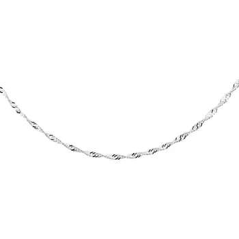 Řetízek Stříbrný řetízek Singapur 1,2 mm Délka řetízku: 45cm Ag 925/1000