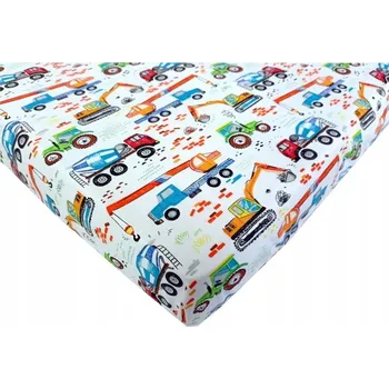 Prostěradlo BAREVNÉ BAVLNĚNÉ PROSTĚRADLO S GUMOU BAVLNA 60X120 cm stroje budo