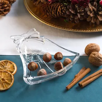 Skleněná vánoční mísa ALTOM DESIGN DZWONEK 17 cm