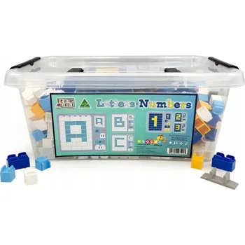 ostatní stavebnice Stavebnice Malý Architekt - Písmena a Čísla 630 dílů