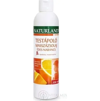 Masážní přípravek Naturland ošetřující MASÁŽNÍ OLEJ SLADKÝ POMERANČ 200 ml