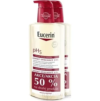 Kosmetika Eucerin pH5 Sprchový gel citlivá, suchá pokožka (-50% na druhý výrobek)(inov.2024) 2x400 ml