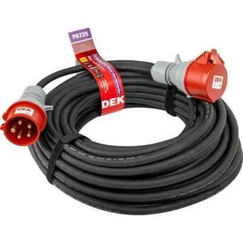 Zahradní nábytek Kabel prodlužovacíneoprenový spojka DEK PR715 15 m 2,5 mm2 IP 44