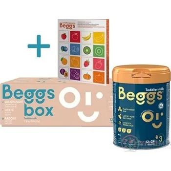Dětská výživa Beggs 3 box batolecí mléko, výživa malých dětí (od ukonč. 12. do 24. měsíce) + pexeso, 3x800 g (2,4 kg)