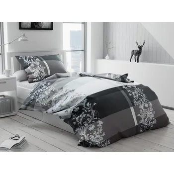 Povlečení Bavlněné povlečení LUXURY šedé