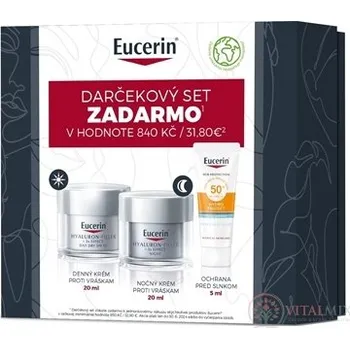 Kosmetika Eucerin SET 2024 denní krém 20 ml + noční krém 20 ml + Sun protect SPF50 fluid 5 ml,