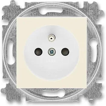 vypínač ABB Zásuvka jednonásobná s ochranným kolíkem, s clonkami (5519H-A02357 17W)