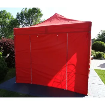 Zahradní stan Nůžkový pártystan 3x3m - Ocel barva Červená