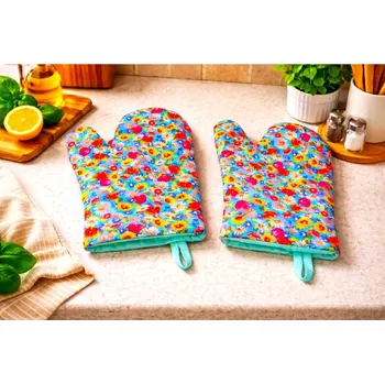 Chňapka Kuchyňský set chňapek_Jarní louka