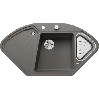 Kávovar Blanco Delta II je prostorný kuchyňský dřez navržený pro efektivní mytí nádobí. Jeho ergonomické uspořádání zahrnuje velkou hlavní mísu ideální pro umístění plechů na pečení a další mísu s cedníkem. Špičkové funkce, jako je odtokový systém InFino s dálkov