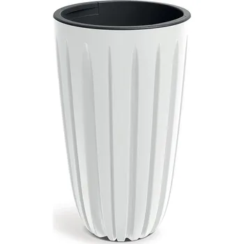 Plastový květináč Warios 29x50 cm bílý