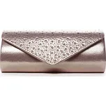 Krásné dámské psaníčko zdobené kamínky Elisee šampaň