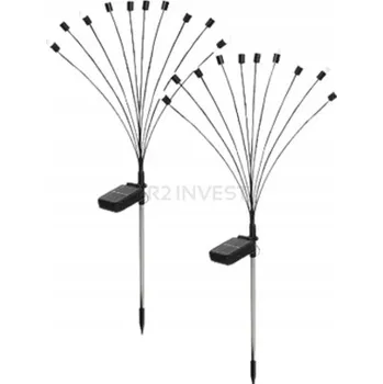 Venkovní osvětlení Solární zahradní lampa venkovní na zahradu kuličky 8 kusů SADA 2ks