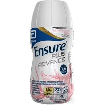 Speciální výživa Ensure PLUS ADVANCE jahodová příchuť (inov. 2024) 24x220 ml