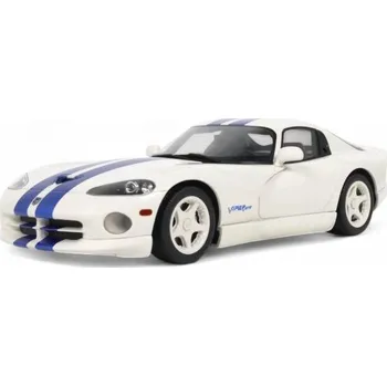 autíčko 1:18 DODGE VIPER GTS BÍLÁ 1996 - GT SPIRIT - GT94