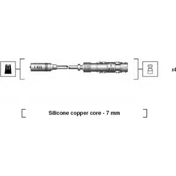 Zapalovací kabel Sada kabelů pro zapalování, 941175190760