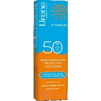 Přípravek na opalování Lirene MOISTURIZING SUN SPF 50 IR complex hydratační opalovací krém na obličej 40 ks