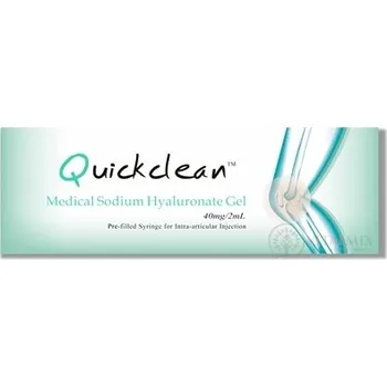 Diagnostický test QuickClean 40 mg / 2 ml gel s hyaluronátem sodným sterilní roztok v předplněné injekční stříkačce (20 mg / 1 ml) 2 ml