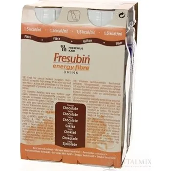 Speciální výživa Fresubin Energy fibre DRINK EasyBottle, příchuť čokoládová, 4x200 ml (800 ml)