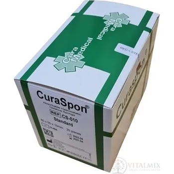 CuraSpon Standard CS-010 želatinové hemostatikum (80x50x10 mm) 20 ks