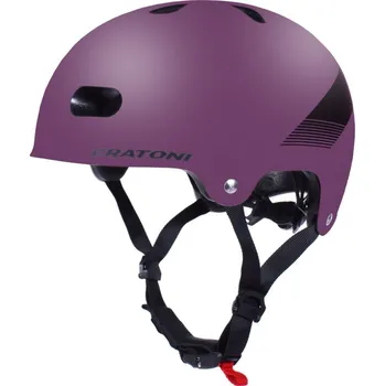 Cyklistická přilba Dětská helma CRATONI C-Mate JR. Purple/Black Matallic Matt - S/M (54-58cm)
