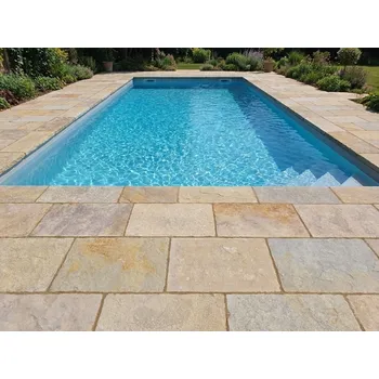 Dlažba Kamenné dlaždice vápenec, béžový Velikost: 40x60 cm, tloušťka: 2,2 cm