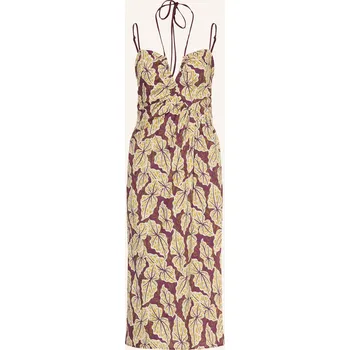 Dámské šaty Ottod'ame Dámské Šaty, tmavě fialová / krémová / světle...