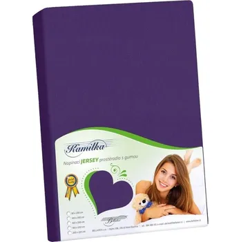 Prostěradlo Prostěradlo jersey Švestková BX1001466 - 180x200 cm