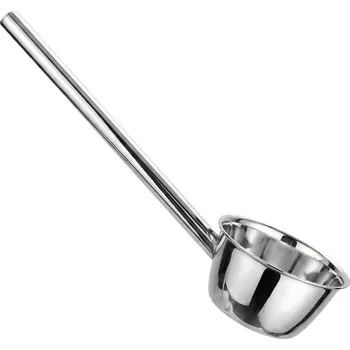 Naběračka Nerezová naběračka 12 cm (600 ml) na polévky a zabíjačku