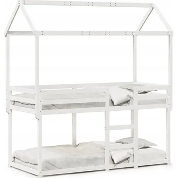 Postel Patrová postel VidaXL 3282128 90 x 190 cm bílá