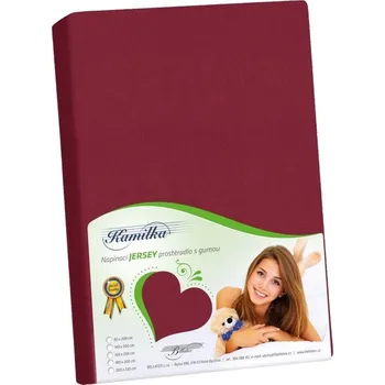 Prostěradlo Prostěradlo jersey Vínová BX1001463 - 180x200 cm