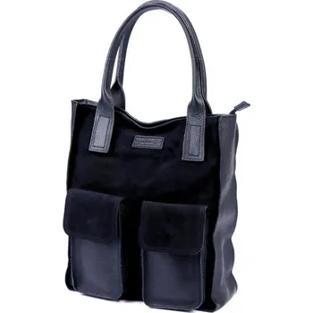 Kabelka Kožená kabelka Angelo 01-001-2 - námořnická modrá